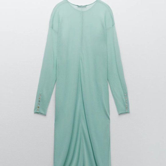 Zara Limited Edition Semi Sheer Knit Tunic - Picture 3 of 4